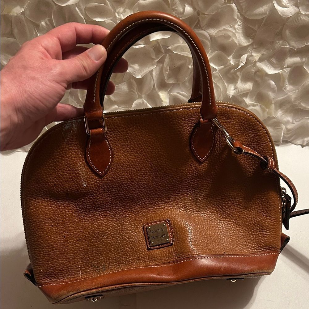 Dooney & Bourke Brown Leather Satchel